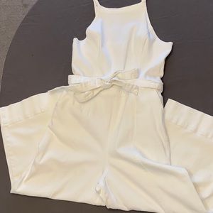Hollister White Overalls (XL)